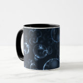 Blauwe lenzen, bokeh mok (Voorkant links)