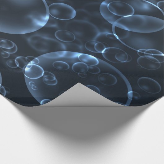 Blauwe lenzen cadeaupapier (Hoek)