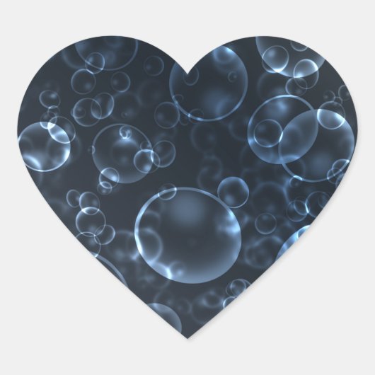 Blauwe lenzen hart sticker (Voorkant)