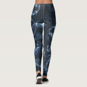 Blauwe lenzen leggings (Achterkant)