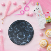 Blauwe lenzen papieren bordje (Feest)