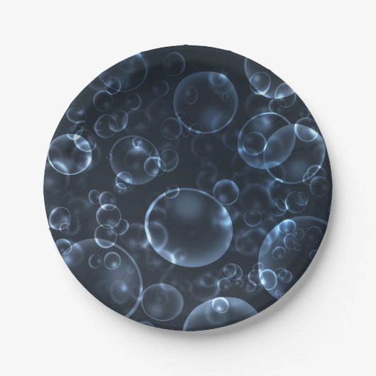 Blauwe lenzen papieren bordje (Voorkant)