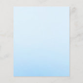 Blauwe lephant Baby shower Woorden van Advice Game (Achterkant)