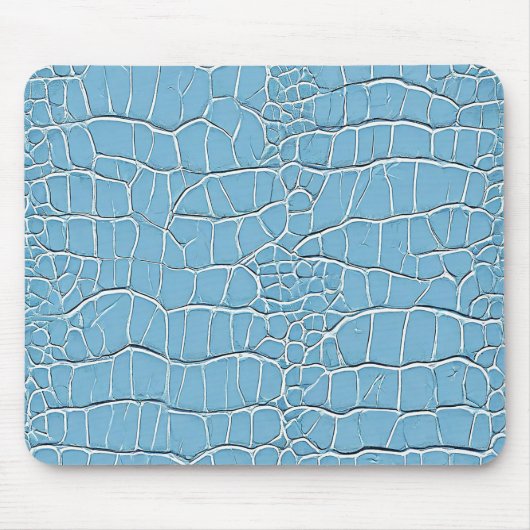 💙 Blauwe Leren Bureaustoel Rustig Modern Kantoor Muismat (Voorkant)