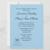 Blauwe Lesbische uitnodiging (Voorkant)