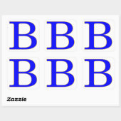 Blauwe letter B Sticker (Vel)