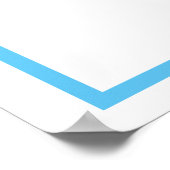 Blauwe letter K Poster (Hoek)