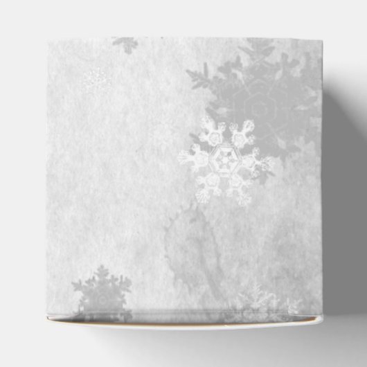 Blauwe Leuke Sneeuwman Favor Box Bedankdoosjes (Bovenkant)