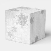 Blauwe Leuke Sneeuwman Favor Box Bedankdoosjes (Achterkant)