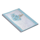 Blauwe Leverbloem Notitieboek (Rechterzijde)