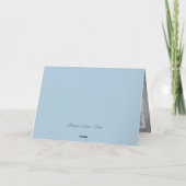 Blauwe Libel Botanische Aquarel Kaart (Achterkant)