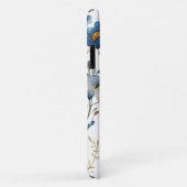 Blauwe Libel en Bloemen iPhone Case-Mate iPhone Case (Achterkant/rechts)