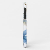 Blauwe Libel en Bloemen iPhone Case-Mate iPhone Case (Achterkant/links)