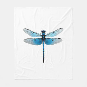 Blauwe Libel - Insecten Dierenliefhebber Ento Fleece Deken