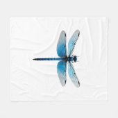 Blauwe Libel - Insecten Dierenliefhebber Ento Fleece Deken (Voorkant (Horizontaal))