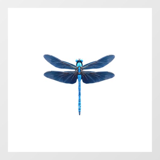 Blauwe Libel - Insecten Dierenliefhebber Ento Raamsticker (Vel)