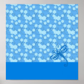 Blauwe Libel Poster (Voorkant)