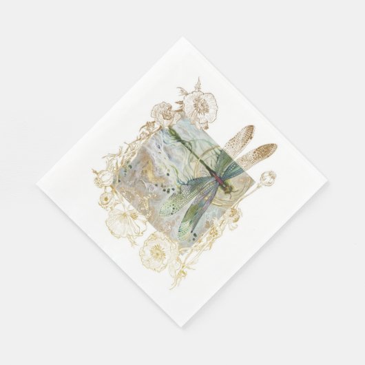 Blauwe libel servet (Hoek)