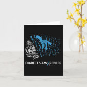 Blauwe Libel Type 1 Diabetes Bewustzijnsdag Warri Kaart (Gele Bloem)