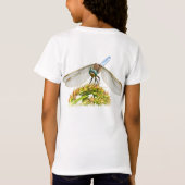 Blauwe Libel Weide Natuur T-shirt (Achterkant)