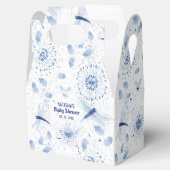 Blauwe Libelle Bloem Bedankdoosjes (Geopend)