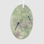 Blauwe libellen Acryl Ornament (voorkant)