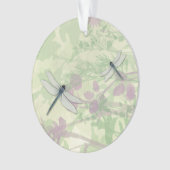 Blauwe libellen Acryl Ornament (voorkant)