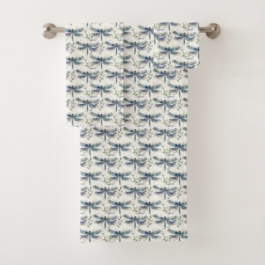 Blauwe Libellen Bad Handdoek (Insitu)