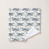 Blauwe Libellen Bad Handdoek (Wasdoekje)