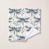 Blauwe Libellen Bad Handdoek (Wasdoekje)