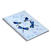 blauwe libellen notitieboek (Rechterzijde)