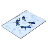 blauwe libellen notitieboek (Linkerzijde)