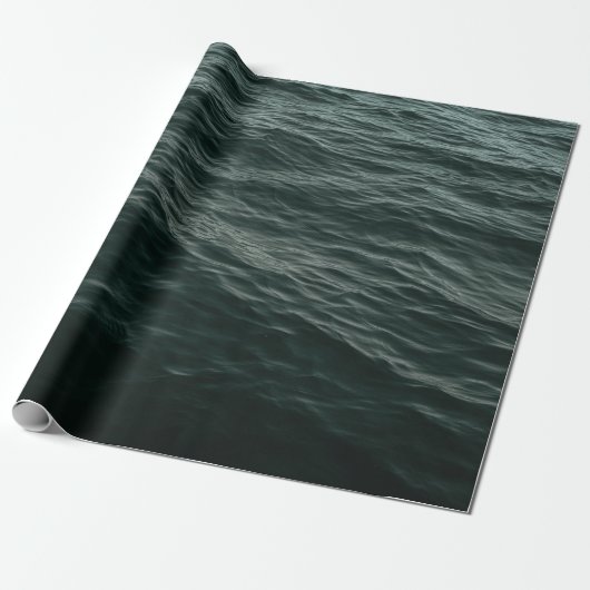 BLAUWE LICHAAM VAN HET WATER TIJDENS DE DAG CADEAUPAPIER (Uitgerold)