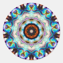 Blauwe Lichten van de Paua Shell Fractal