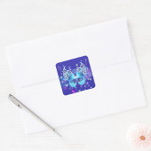 Blauwe Lichtgevende Vlinder Sticker 