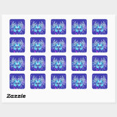 Blauwe Lichtgevende Vlinder Sticker 