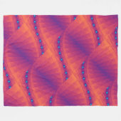 Blauwe lichtgolf 5 fleece deken (Voorkant (Horizontaal))