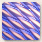 Blauwe lichtschaduw van glas drankjes onderzetter (Voorkant)