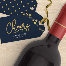 Blauwe Lichtslingers Nepgoud Proost Cadeaulabel