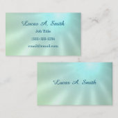 Blauwe lichtstraal visitekaartje (Voorkant / Achterkant)