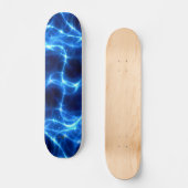 Blauwe lichtstralen persoonlijk skateboard (Voorkant)