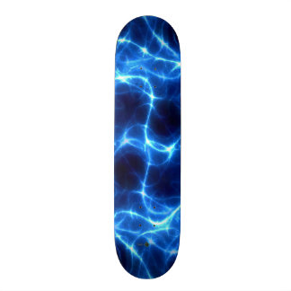 Blauwe lichtstralen persoonlijk skateboard