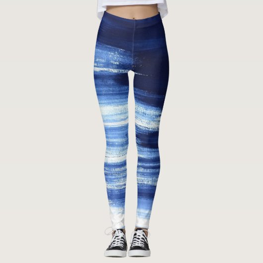Blauwe Liefde Leggings (Voorkant)