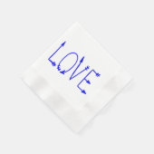 Blauwe Liefde Pijlen Wedding Party Servetten (Hoek)