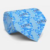 Blauwe liefde stropdas (Opgerold)