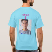 Blauwe liefde voor uzelf vandaag en elke dag cadea t-shirt (Achterkant)