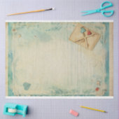 Blauwe Liefdesbrief  Ephemera No1 Tissuepapier (Craft)