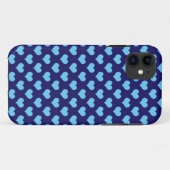 Blauwe liefdesharten Case-Mate iPhone case (Achterkant (horizontaal))