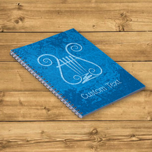 Blauwe Lier Achtergrond Notitieboek