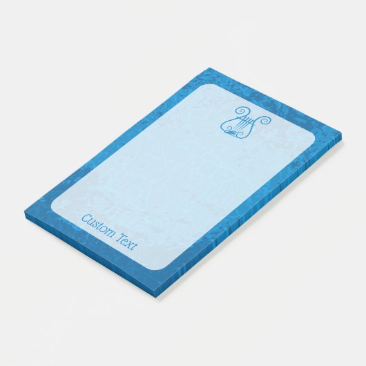 Blauwe Lier Achtergrond Post-it® Notes (Schuin)
